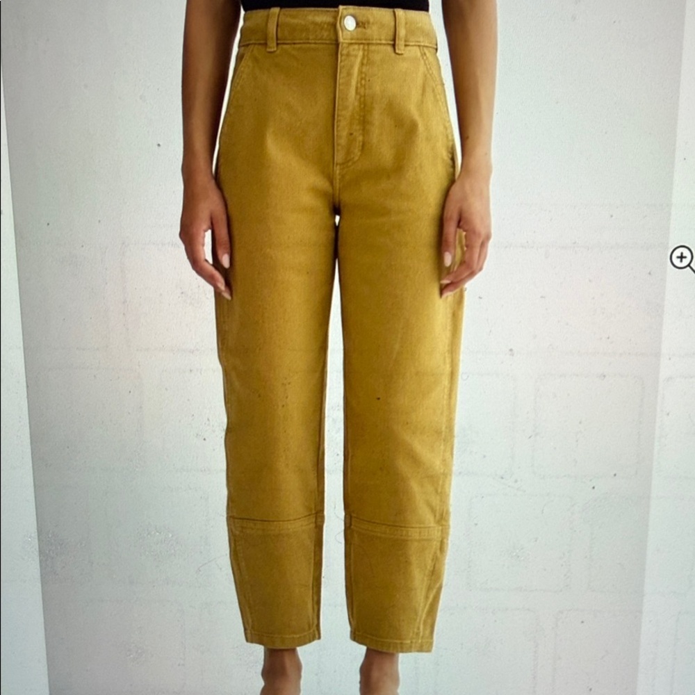Everlane Utility Barrel Pant High Rise Golden Brown